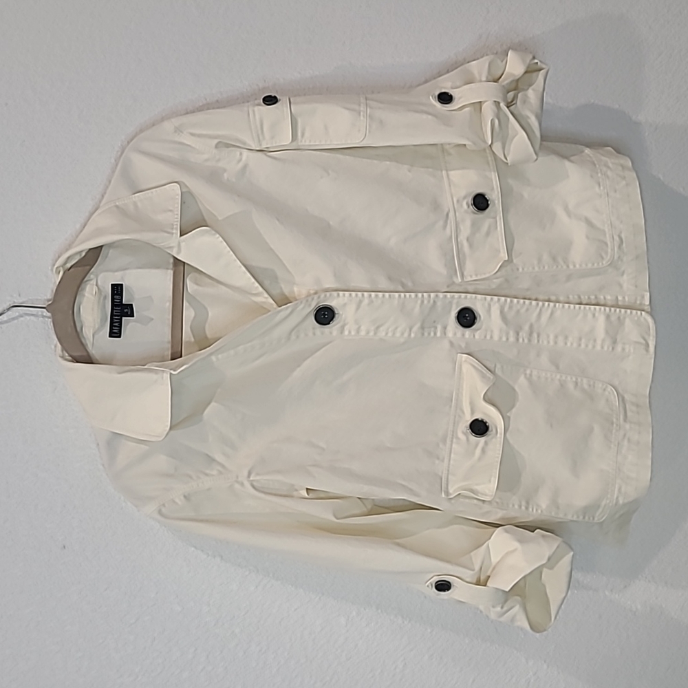 Lafayette 148 cream jacket small
